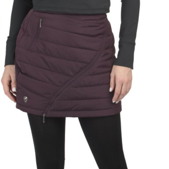 Neve Designs Krista Puffy Mini Skirt Eggplant Size L NWT - Picture 5 of 5